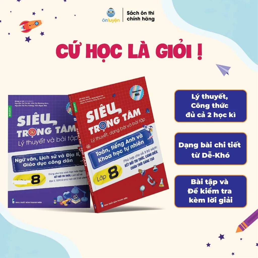 Ảnh Lớp 8 (Bộ Kết Nối)- Combo 2 Sách Siêu trọng tâm TOÁN, TIẾNG ANH, KHTN và Văn, Khoa học xã hội lớp 8 1