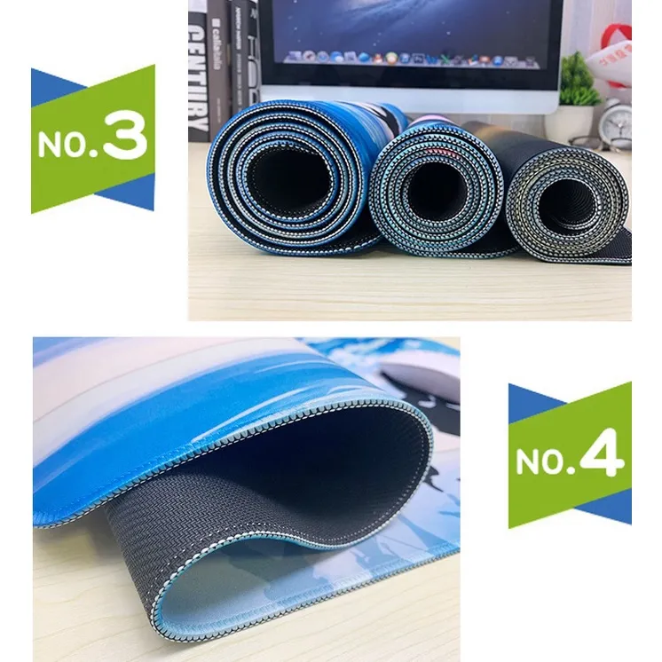 Ảnh Lót Chuột Lớn, Bàn Di Chuột Khổ To Ztu Smart BT May Viền Cực Dày Dặn, 2 Lớp Chống Trơn Trượt 3