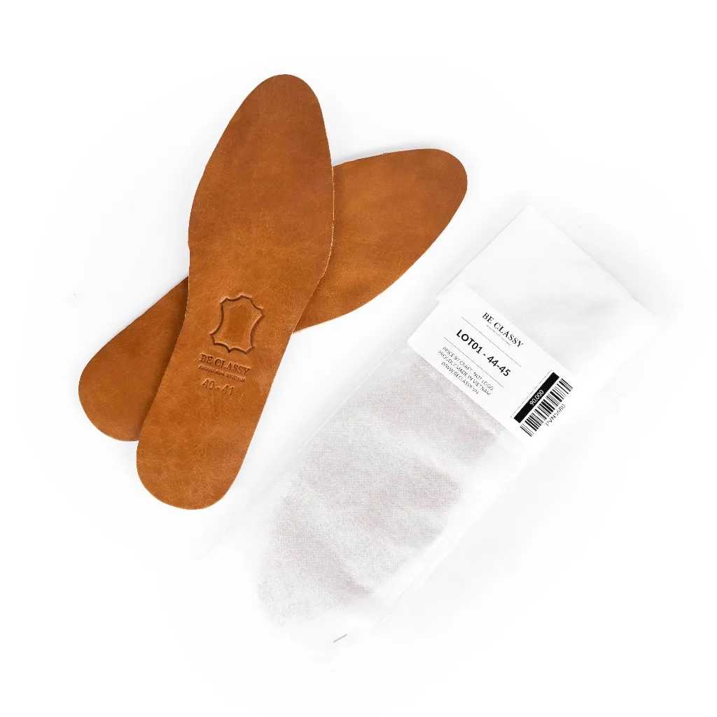 Ảnh Lót Da Giày Tây- Da Bò Mộc Cao Cấp, Thấm Hút mồ Hôi Tốt  - Thương hiệu Be Classy 3
