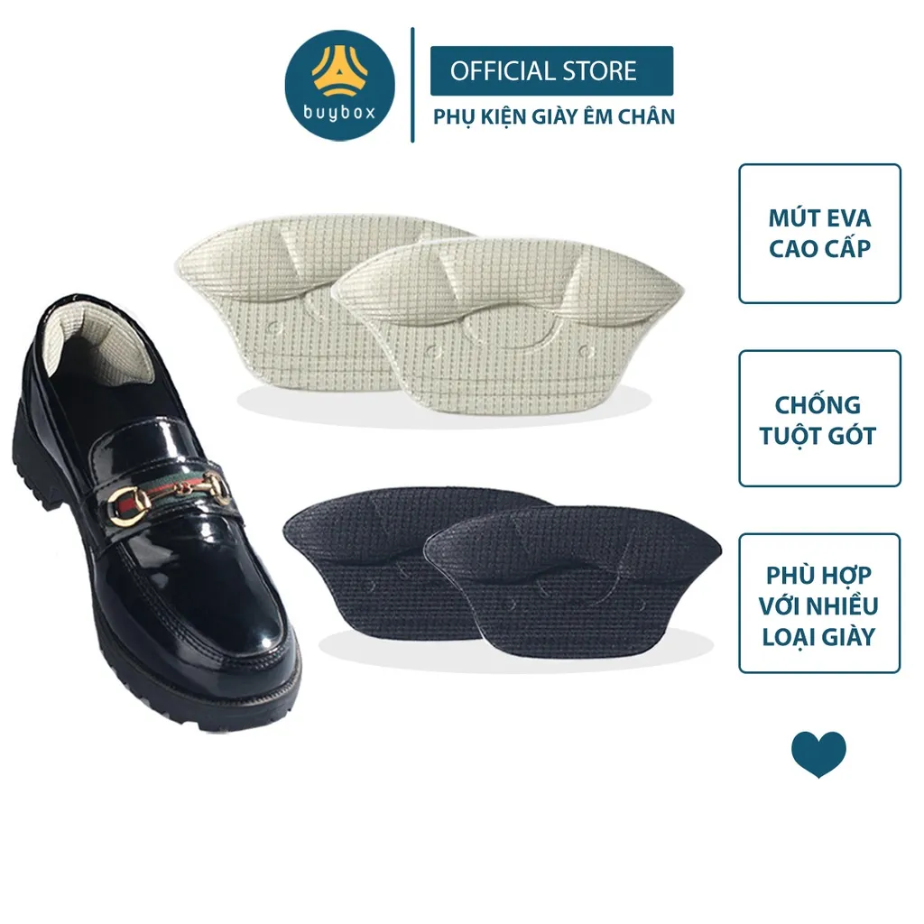 Ảnh Lót giày bảo vệ gót sau dày 6mm giảm size giày, chất liệu cao cấp giúp êm chân - buybox - BBPK230 1