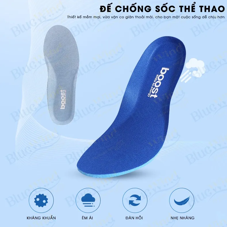 Ảnh Lót Giày Khử Mùi BLUEWIND Êm Chân Thoáng Khí Đàn Hồi Phù Hợp Các Loại Giày 9308 2