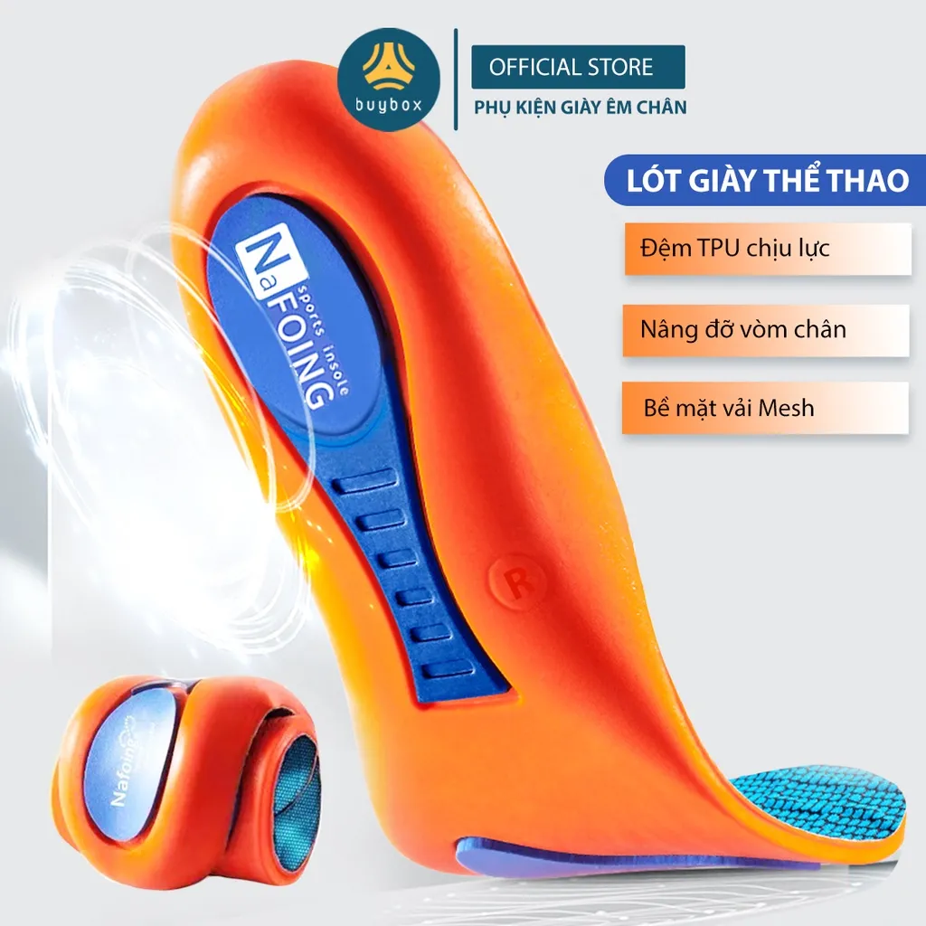 Lót Giày buybox BBPK363: Êm Chân, Thoáng Khí, Chống Thốn Gót Hiệu Quả - Giá Chỉ 25K