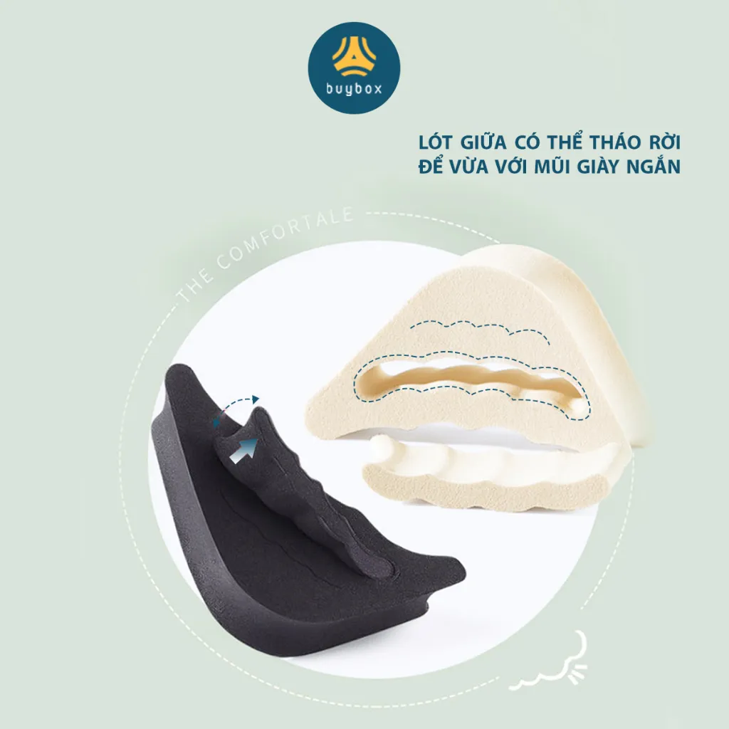 Ảnh Lót mũi giày cao gót cao su non đệm êm ngón chân - buybox - BBPK50 4