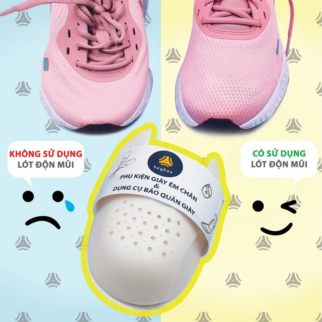 Ảnh Lót độn mũi giày chống nứt da, gãy xẹp và giữ dáng căng phồng - buybox - BBPK58 - (01 cặp) 3