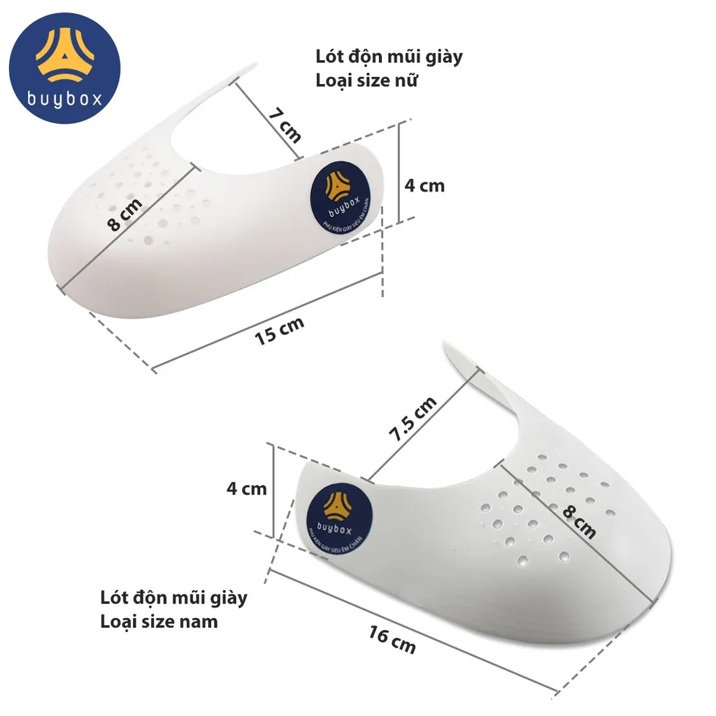 Ảnh Lót độn mũi giày chống nứt da, gãy xẹp và giữ dáng căng phồng - buybox - BBPK58 - (01 cặp) 4