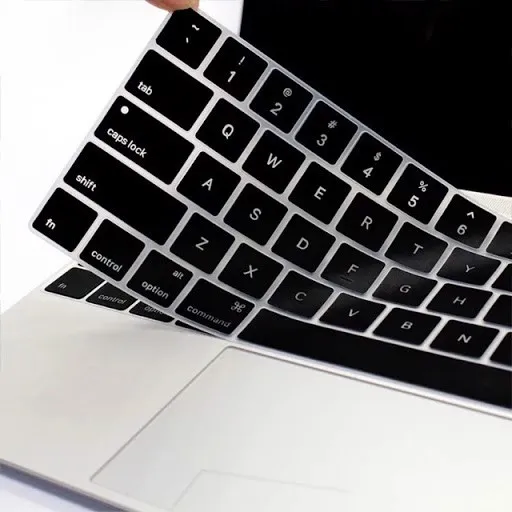Ảnh Lót Phím Đen Silicon Bảo Vệ Bàn Phím Macbook Chống Bụi Bẩn, Chống Nước, Mềm Mại Lucas 2