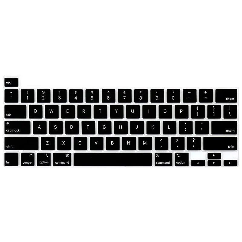 Ảnh Lót Phím Đen Silicon Bảo Vệ Bàn Phím Macbook Chống Bụi Bẩn, Chống Nước, Mềm Mại Lucas 4
