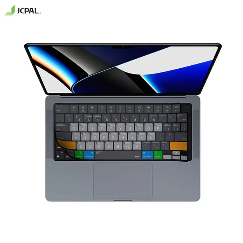 Ảnh Lót Phím Macbook Grey Bản Phím Tắt Mac OS JCPAL Verskin Chống Nước, Chống Bụi Bẩn 3