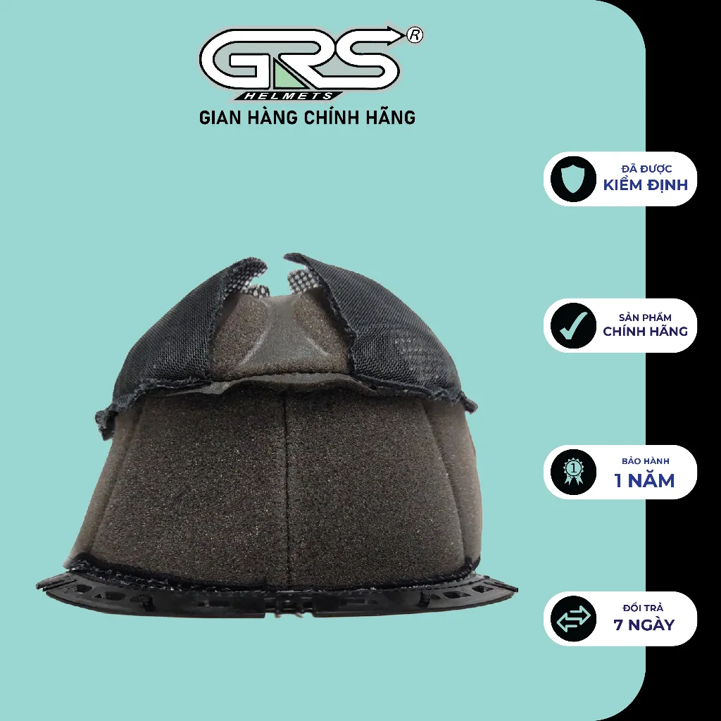 Ảnh Lót thay thế cho nón bảo hiểm kính giấu GRS A966K – Lót chính hãng 1