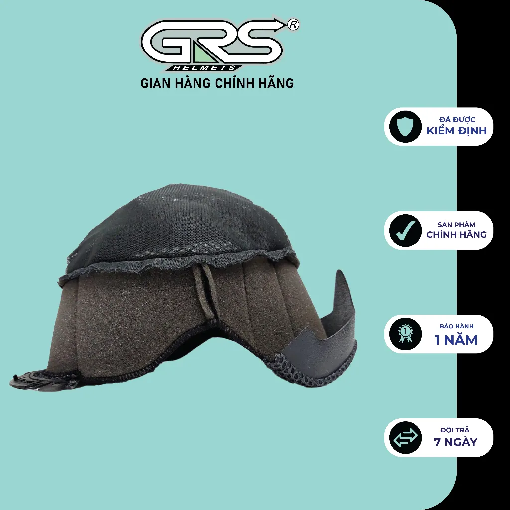 Ảnh Lót thay thế cho nón bảo hiểm kính giấu GRS A966K – Lót chính hãng 3