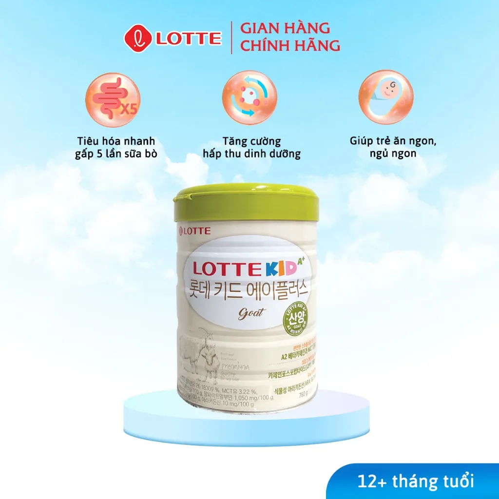 Ảnh Lotte Kid A+ Hàn Quốc - Sữa Bột Giúp Phát Triển Toàn Diện 1