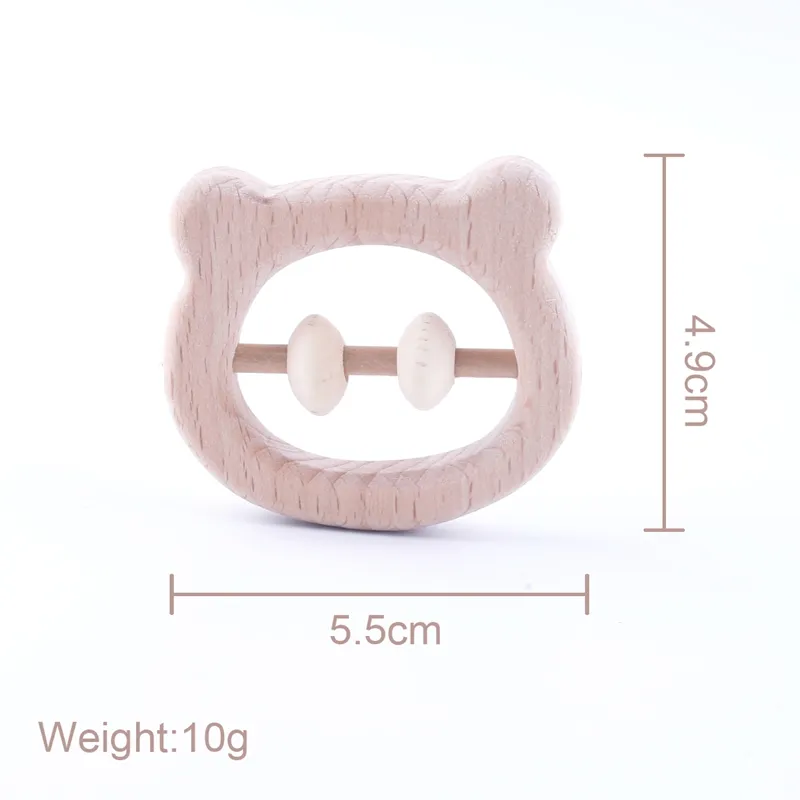 Ảnh Lục lạc MAMIMAMIHOME chất liệu gỗ không độc hại an toàn thoải mái cho bé nhai 1