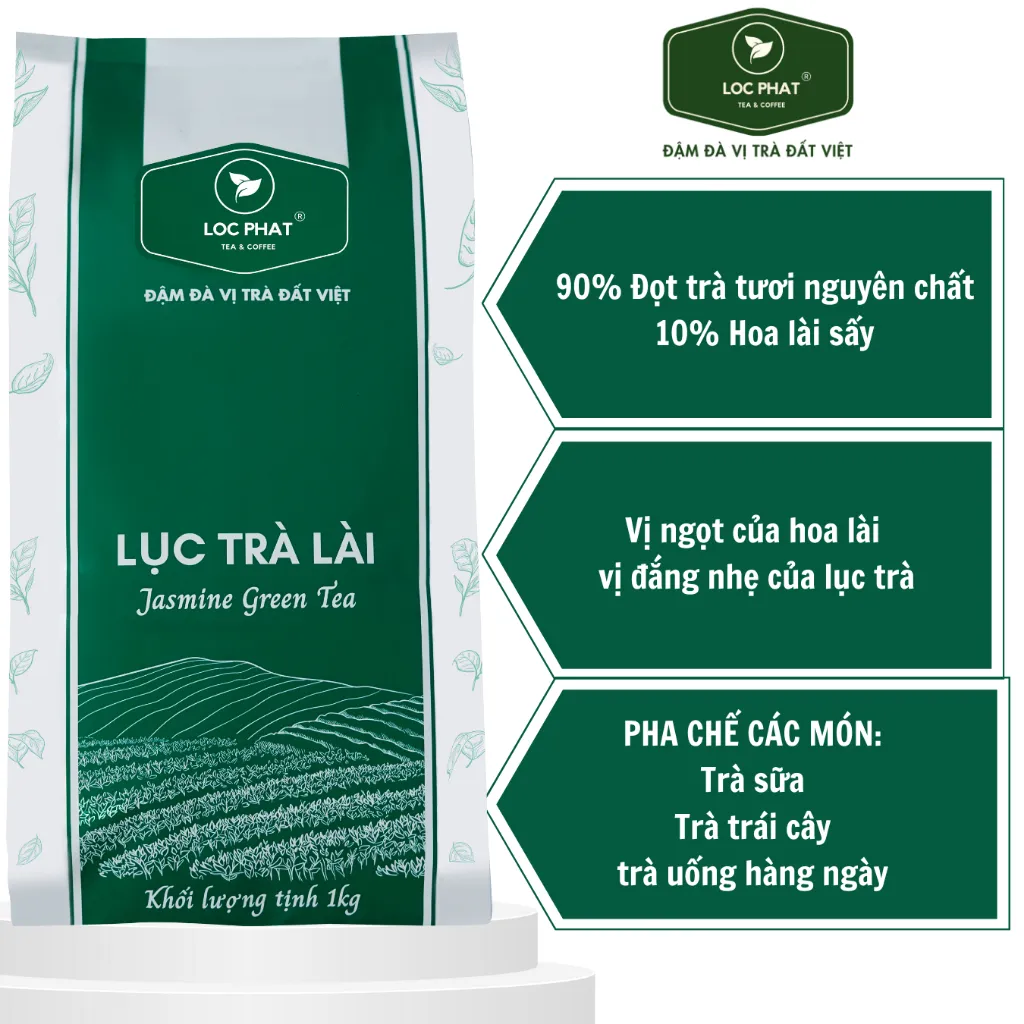 Ảnh Lục Trà Lài Lộc Phát - 1KG - Dùng Để Pha Chế Đồ Uống 1