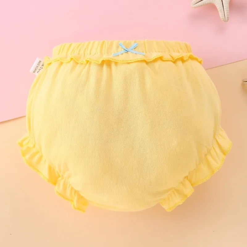 Ảnh Lucky Big Cat -  Màu Trơn In Hình Động Vật Đồ Lót Trẻ Em Bé Trai Bé Gái Sơ Sinh Tã Quần Bánh Mì Dễ Thương Hồng Gấu Trúc Quần Short 0-4Y 3