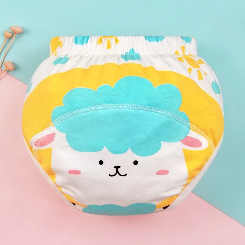 Ảnh LUCKY BIG CAT - Quần tập đi vệ sinh cho trẻ em 6 lớp Quần lót học tập cho bé Quần tã vải vệ sinh 1