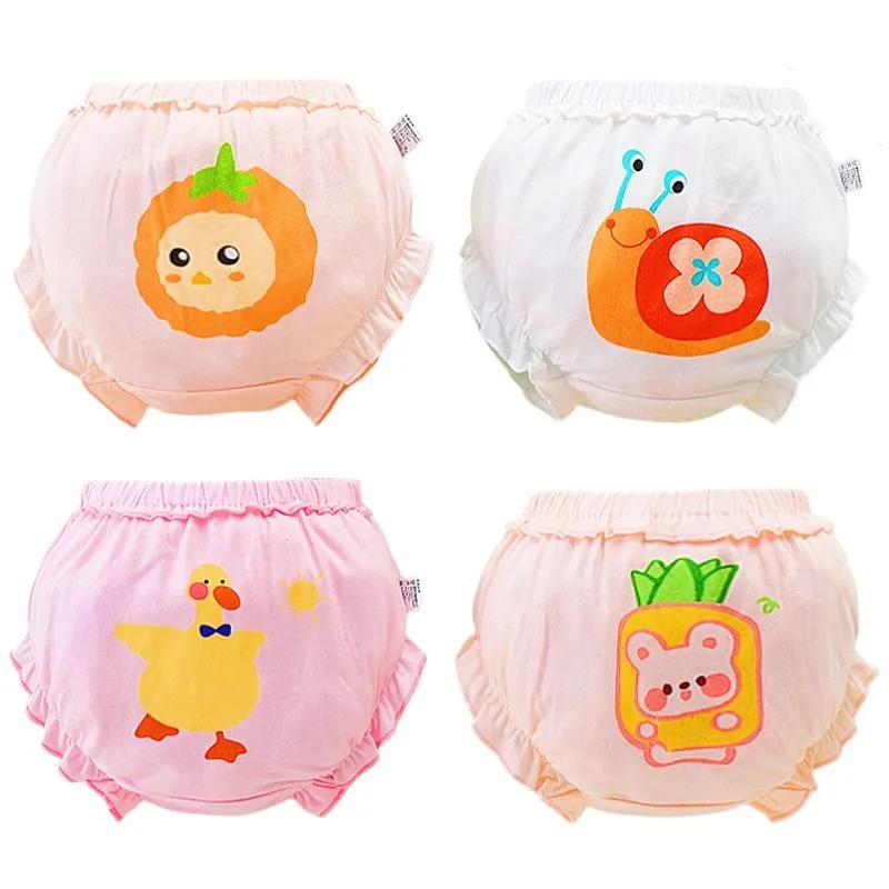 Ảnh Lucky Big Cat®100% Cotton Bé Gái Quần Lót Quần Lót Quần Lót Cotton Thời Trang Budak Perempuan Trẻ Em Bé Gái Quần Lót Dễ Thương 0-4Y 4