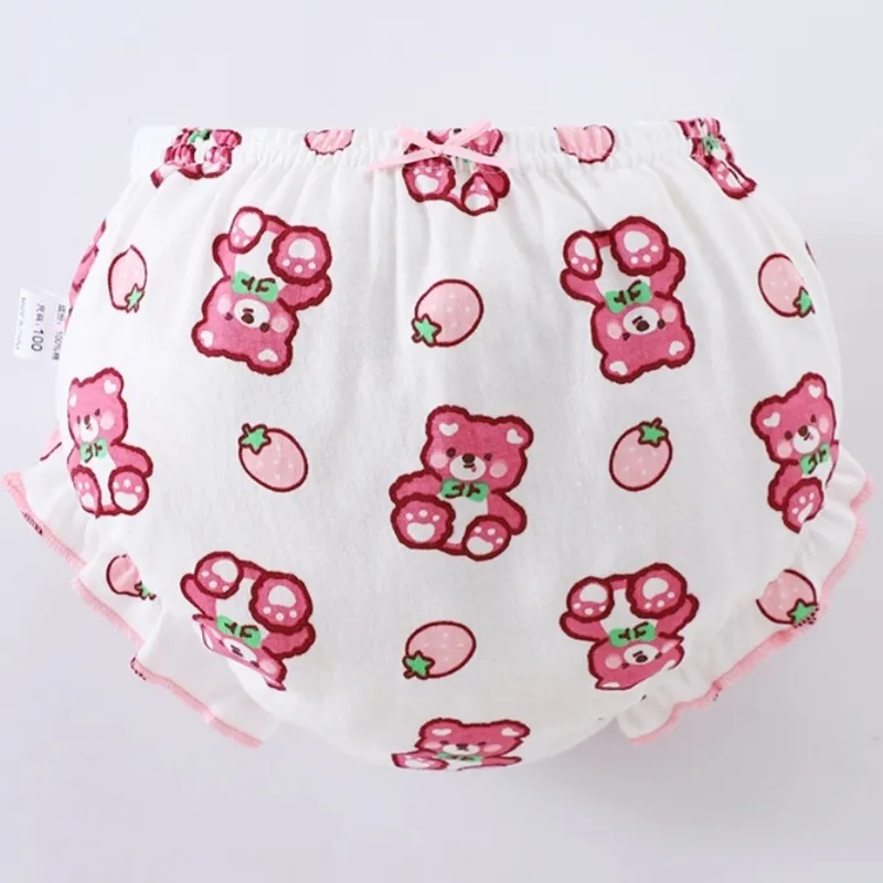 Ảnh Lucky Big Cat®Bốn mùa mới có thể mặc mùa hè dễ thương in bé đồ lót trẻ em 100% cotton gấu nhỏ 0-4Y ngoài trời 1
