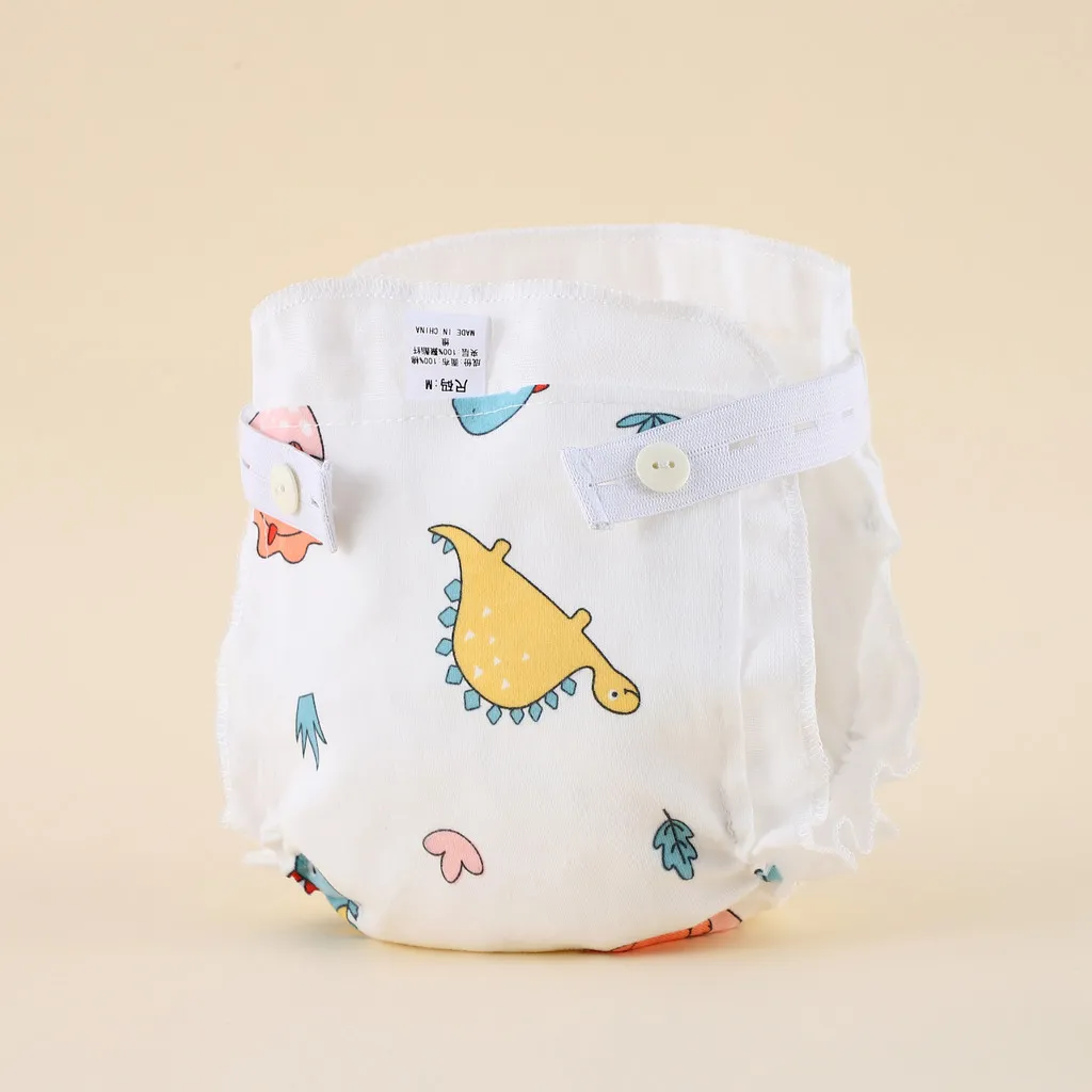 Ảnh Lucky Big Cat®Quần tã tập luyện chống rò rỉ Cotton có thể giặt được cho trẻ sơ sinh 1