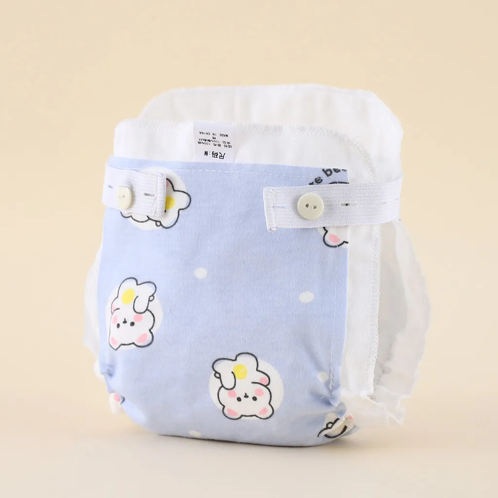 Ảnh Lucky Big Cat®Quần tã tập luyện chống rò rỉ Cotton có thể giặt được cho trẻ sơ sinh 2