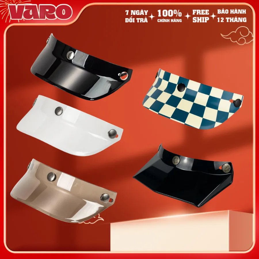 Ảnh Lưỡi Trai Gắn Nón Bảo Hiểm 1/2 , 3/4 Napoli - Nhựa ABS Nguyên Sinh - Cao Cấp 1