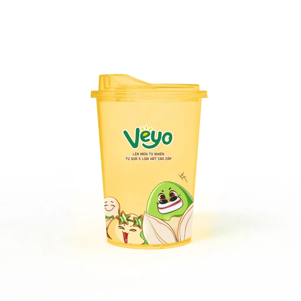 Ảnh Ly nhựa Veyo có nắp 500ml - màu ngẫu nhiên 1