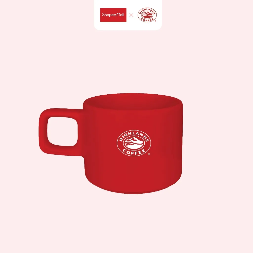 Ảnh Ly sứ màu đỏ/trắng CUP280.C010H (màu ngẫu nhiên) 1