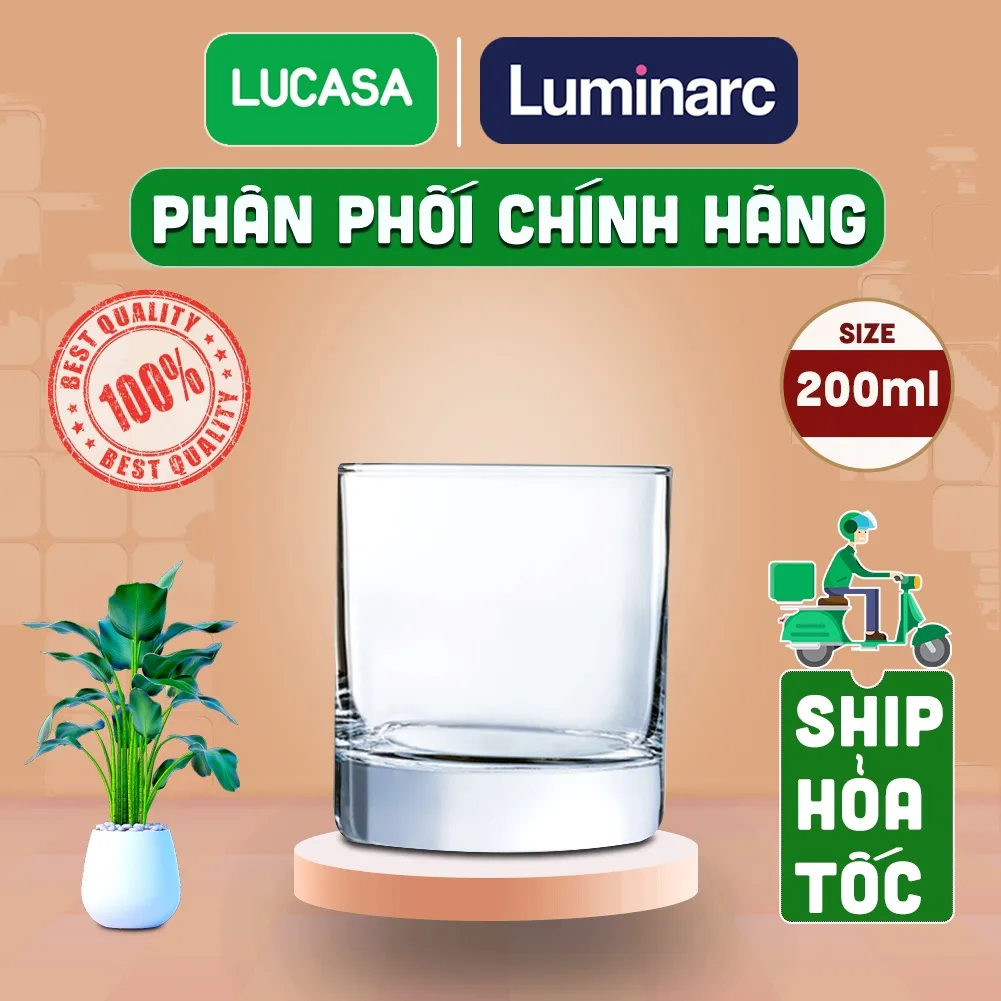 Ảnh Ly Thủy Tinh Luminarc Islande 200ml - Loại Thấp L19122 | Phân Phối Chính Hãng 1