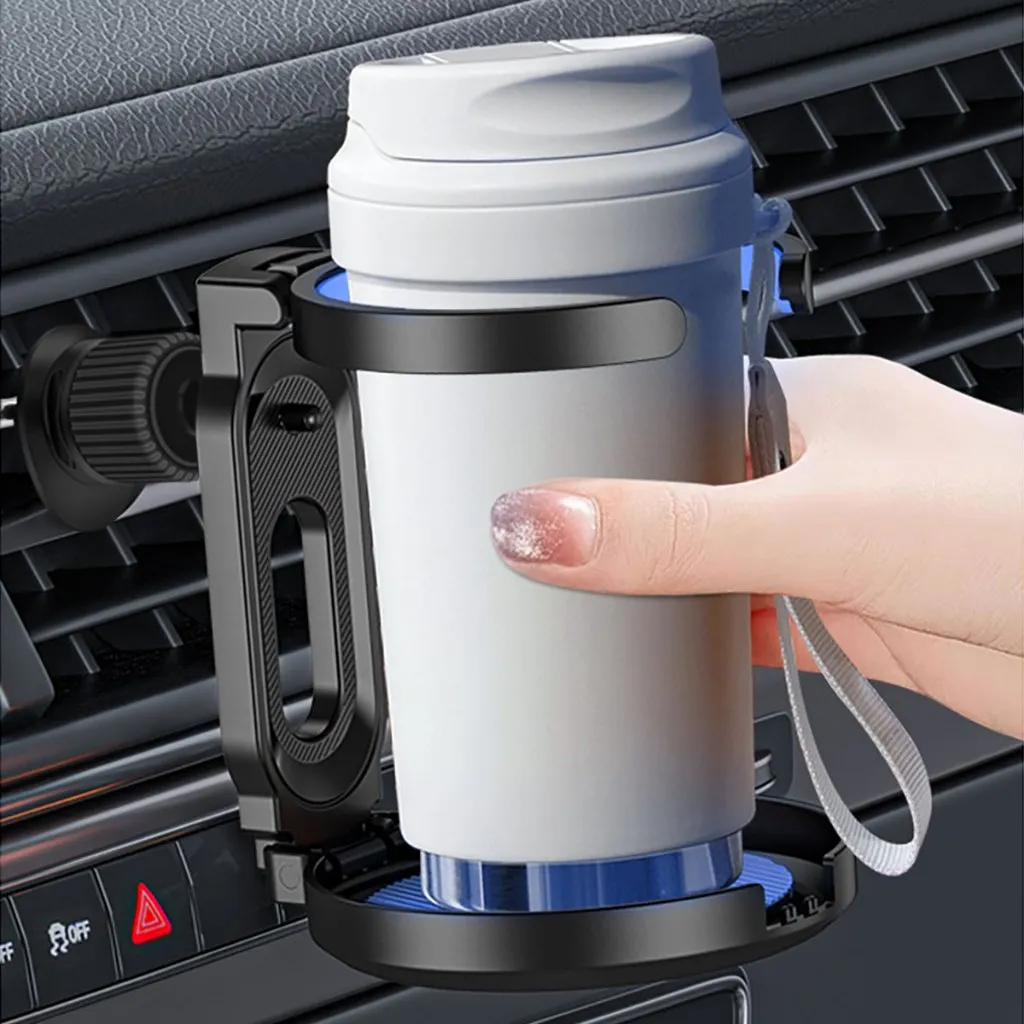 Ảnh Lymoyo 1 Bộ mở rộng giá đỡ cốc thoát khí ô tô với đế kẹp thông gió có thể điều chỉnh Chống sốc Giá đỡ đồ uống ổn định 3