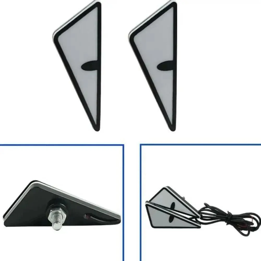 Ảnh Lymoyo 1 Bộ Xe Máy Tam Giác Mắt Đèn Pha Mắt Quỷ LED 12V Đèn Cảnh Báo Sửa Đổi Xe Ô Tô Và Xe Máy 4