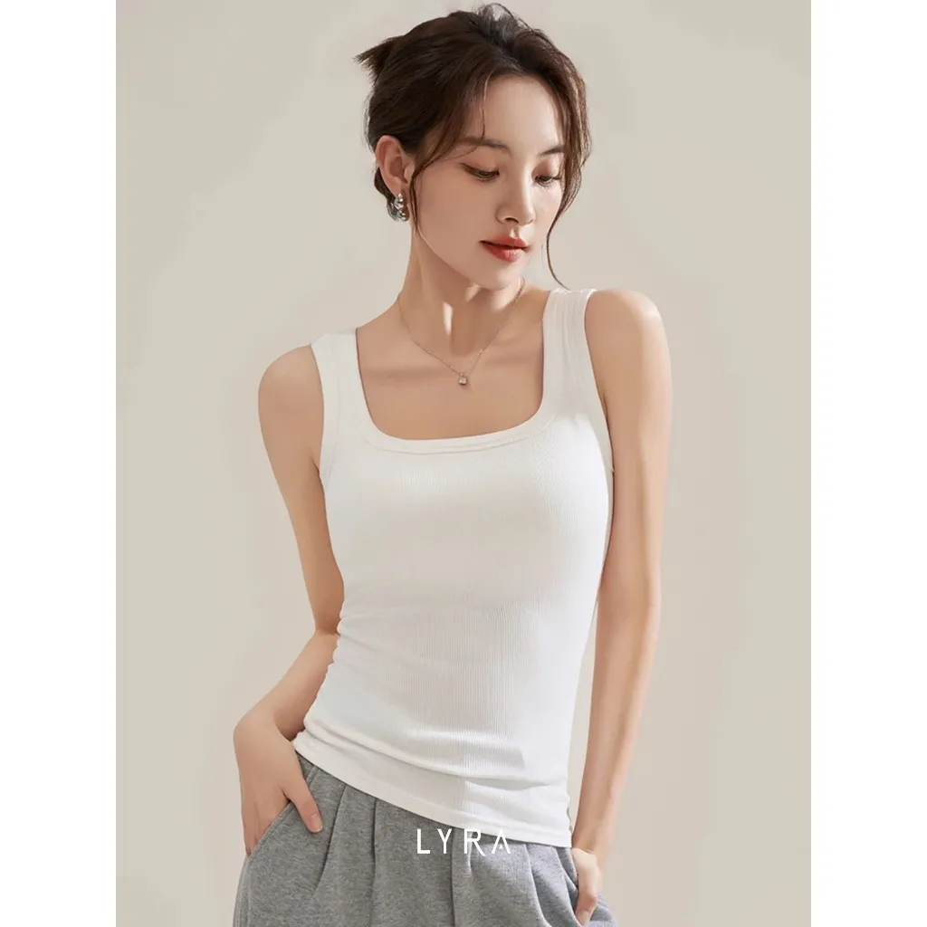Ảnh LYRA - Áo ba lỗ đệm ngực ôm body áo 2 dây bản to - VSYAC0280 1