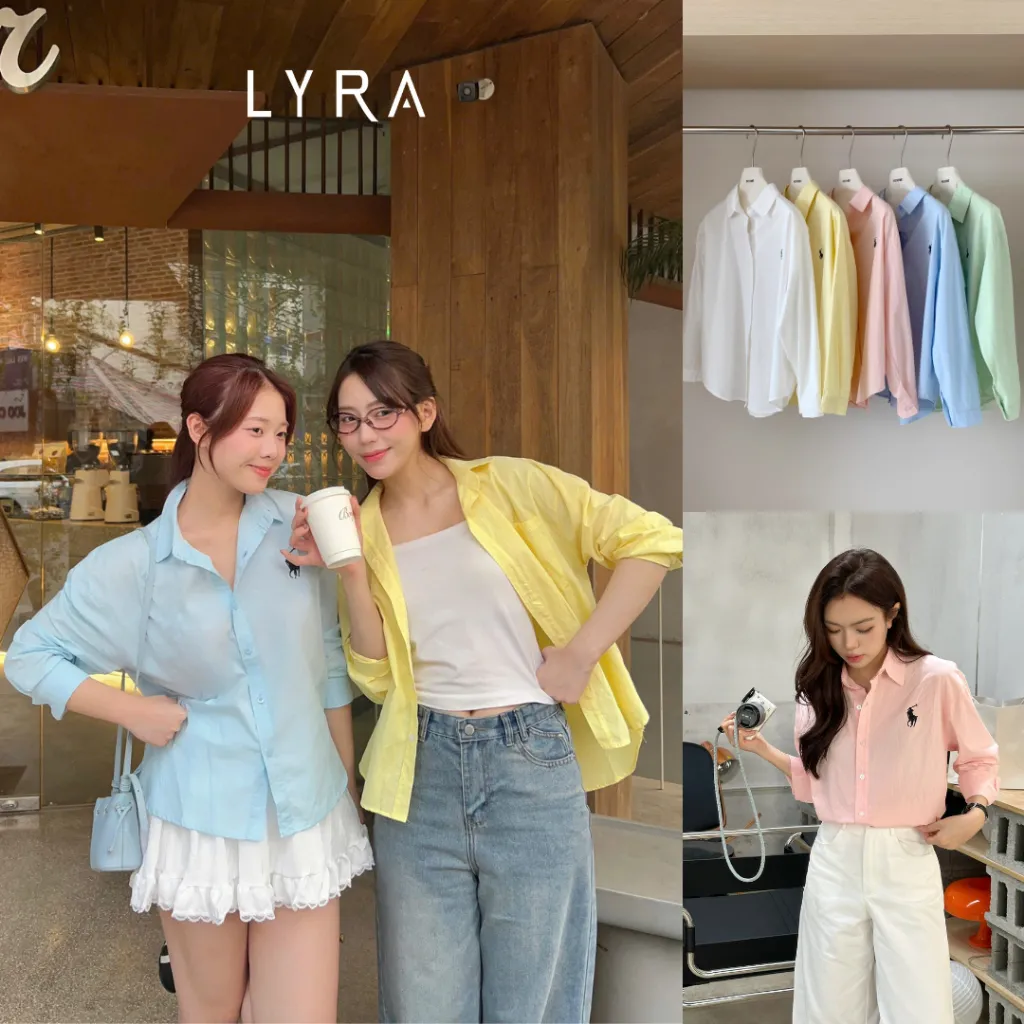 Đánh Giá Áo Sơ Mi Nữ LYRA Form Rộng Thêu Ngựa LWNSM010 - Trendy & Cao Cấp