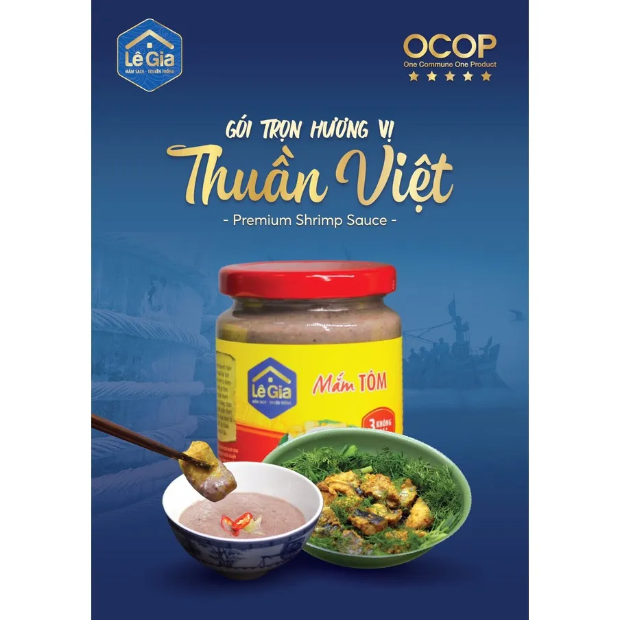 Ảnh Mắm tôm Lê Gia Thanh Hóa - hũ thủy tinh 280ml 1