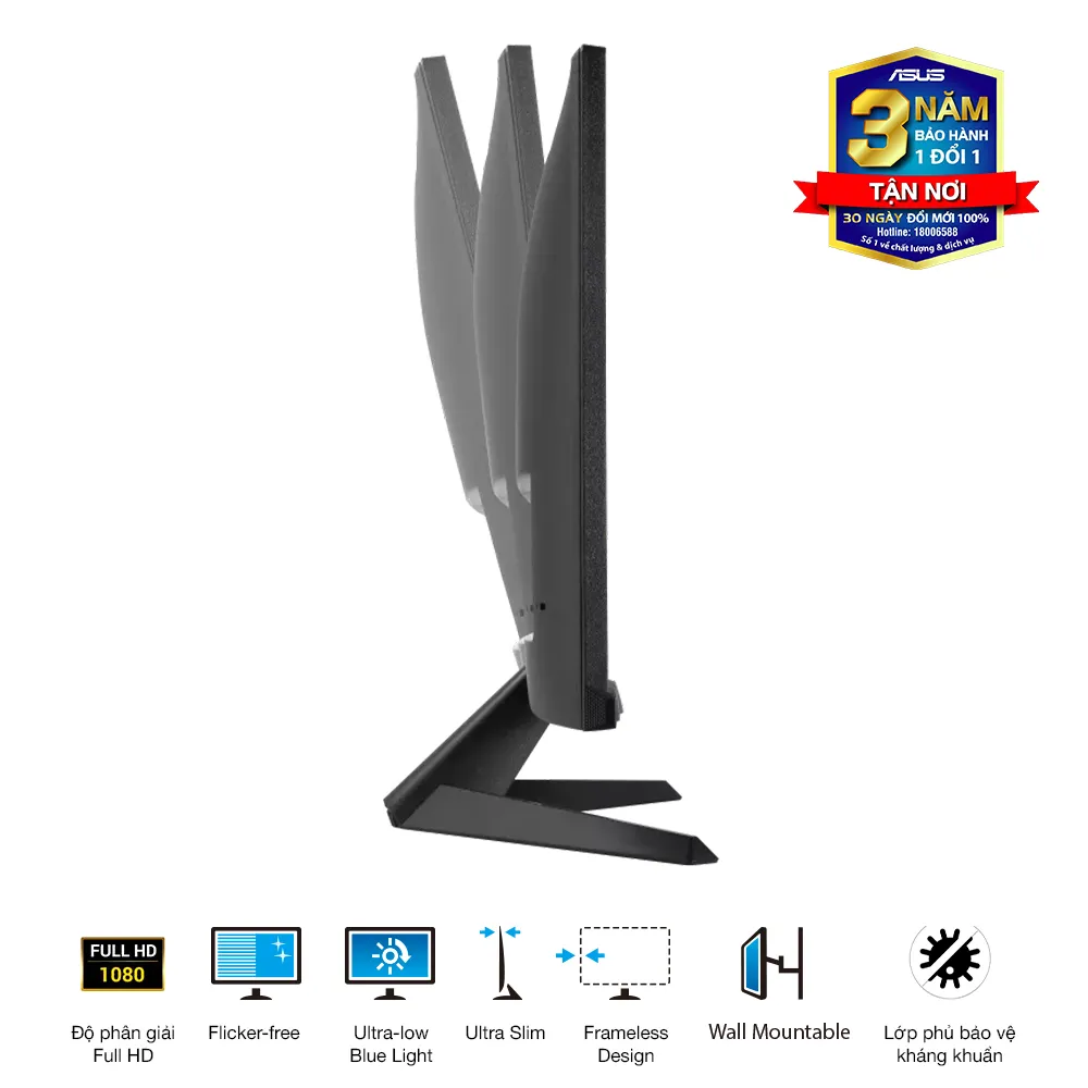 Ảnh Màn Hình Bảo Vệ Mắt ASUS VY249HGR 23.8" IPS 1ms MPRT 120Hz Full HD Viền Mỏng Eye Care Plus Lớp phủ bảo vệ kháng khuẩn 4