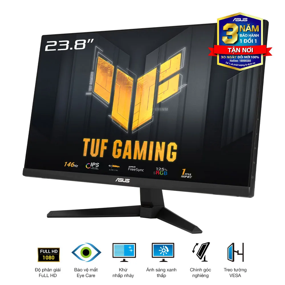 Ảnh Màn Hình Game ASUS TUF Gaming VG249QE5A 23.8" IPS FHD 146Hz 1ms AMD FreeSync™ 125% sRGB 2 Loa 2