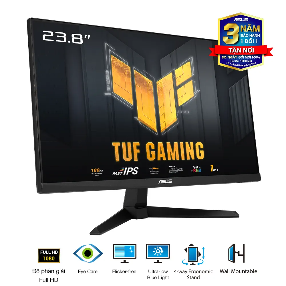 Ảnh Màn Hình Game ASUS TUF Gaming VG249Q3A 23.8" IPS FHD 180Hz 1ms 99% sRGB 2 Loa 1