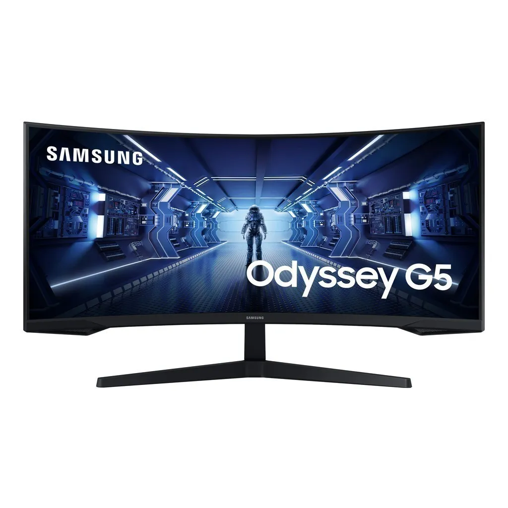 Ảnh Màn hình Gaming Samsung Odyssey 34 inch Cong LC34G55TWWEXXV Ultra WQHD 165Hz 1ms HDR 3