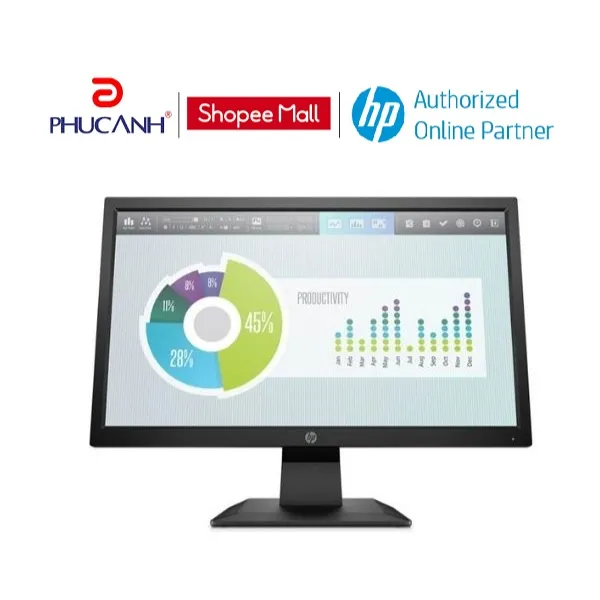 Ảnh Màn hình máy tính HP P204V 19.5Inch 5RD66AA, Hàng chính hãng 1