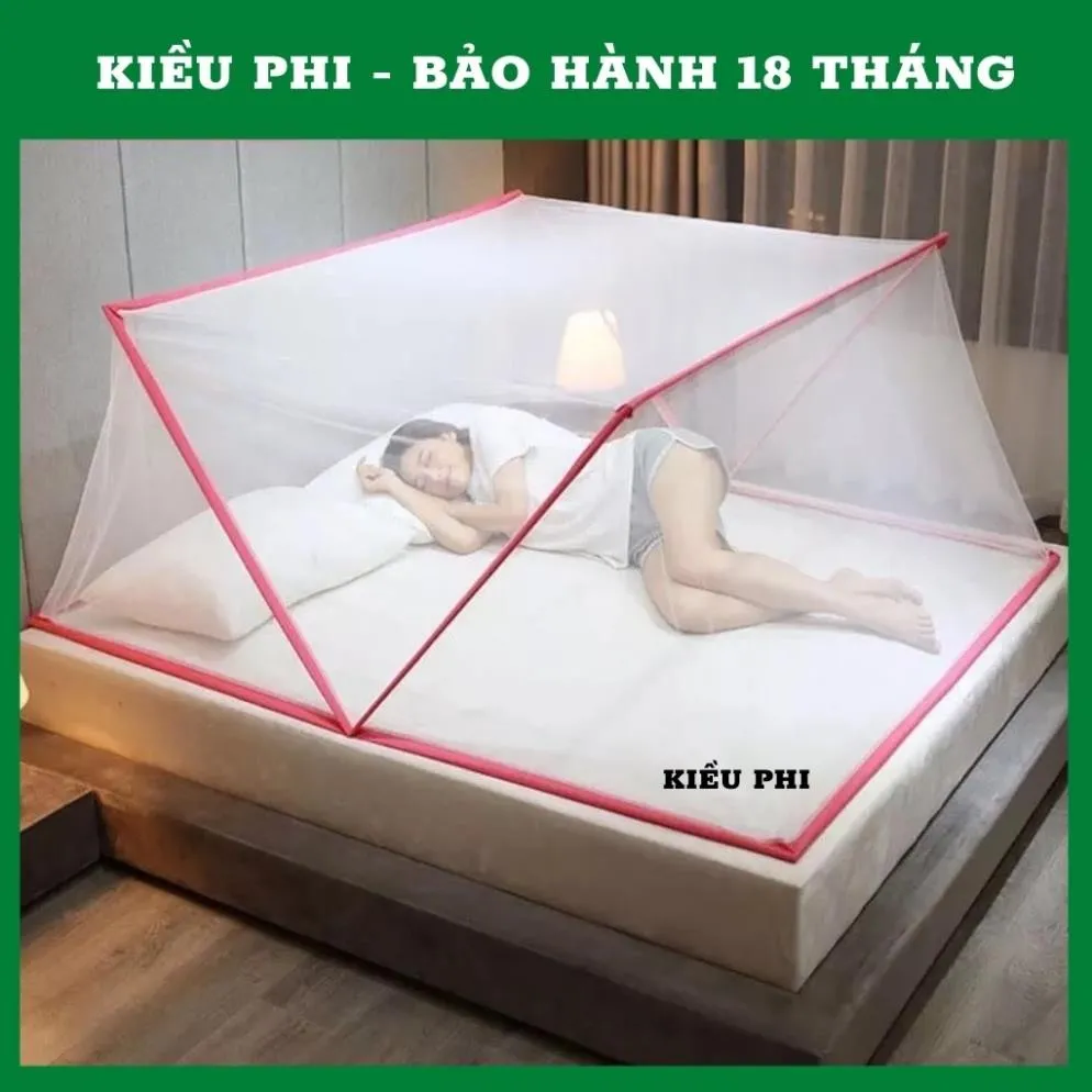 Ảnh Màn mùng chụp tự bung xếp thông minh chống muỗi cao cấp gấp gọn đủ size 1m 1m2 1m4 1m6 1m8 Kiều Phi 2
