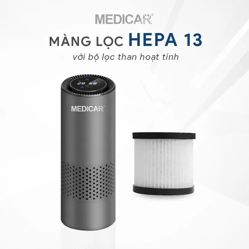 Ảnh Màng lọc dự phòng HEPA 13 cho Máy lọc không khí Medicar - Công nghệ lọc mới nhất lọc đến 99% bụi mịn, vi khuẩn 4