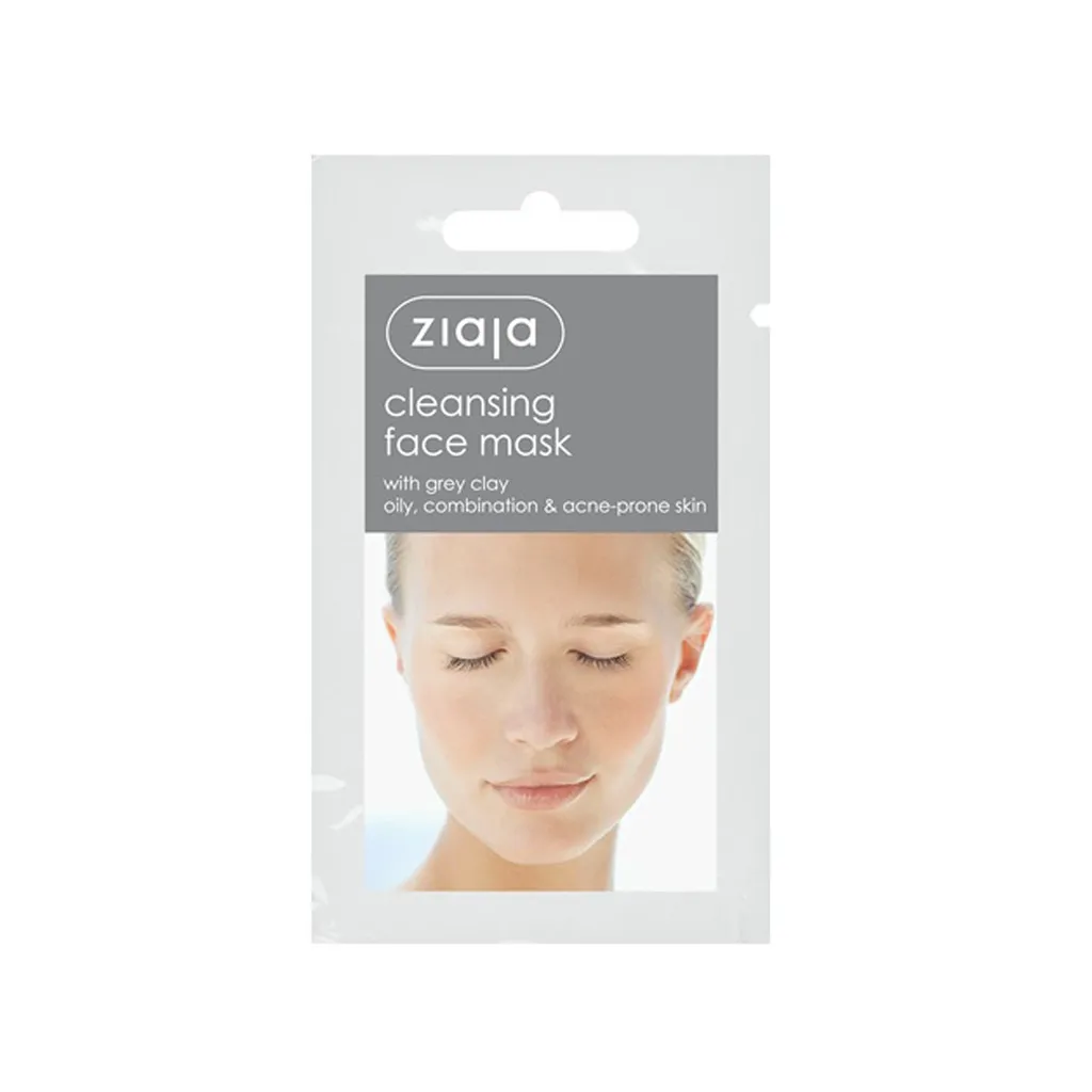 Ảnh Mặt nạ dưỡng trắng da, chống lão hóa Ziaja Cleansing Face Mask with Grey Clay dạng bùn ghi 7ml 4