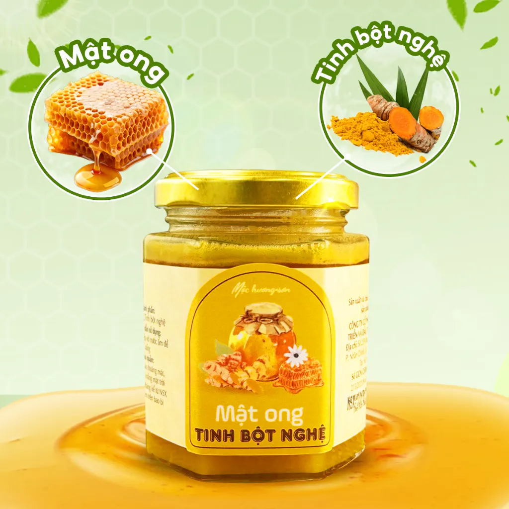 Ảnh Mật ong tinh bột nghệ thương hiệu Môc Hương Sơn hỗ trợ dạ dày, tốt cho sức khỏe 2