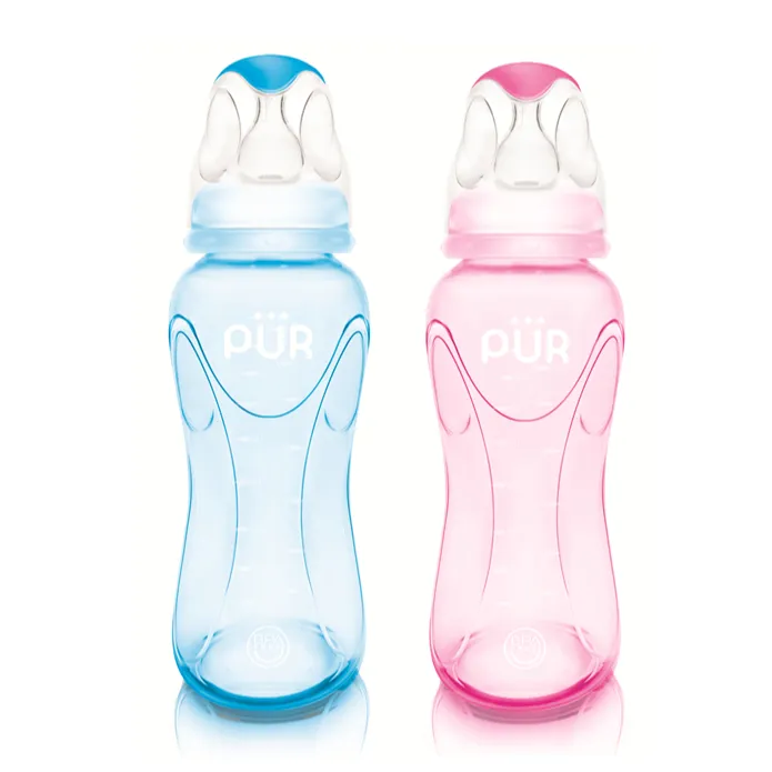 Ảnh MÀU MỚI - Bình sữa cổ thường Pur Advanced XANH, HỒNG 60ml, 125ml, 250ml 1