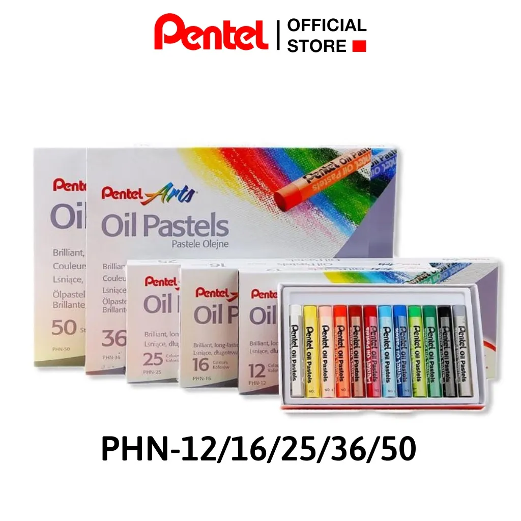 Ảnh Màu Sáp Dầu Pentel PHN – 48 Màu Tươi Sáng, Sáp Mềm, Dễ Tán, Lên Màu Mịn – Bộ Sáp Màu Chất Lượng 2