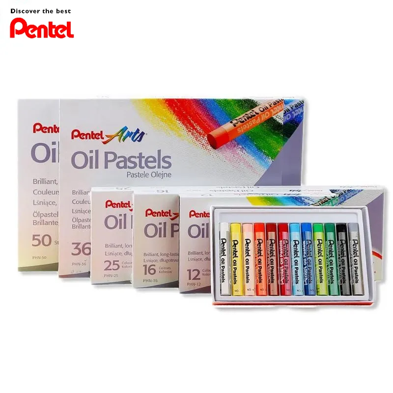 Ảnh Màu Sáp Dầu Pentel PHN – 48 Màu Tươi Sáng, Sáp Mềm, Dễ Tán, Lên Màu Mịn – Bộ Sáp Màu Chất Lượng 3