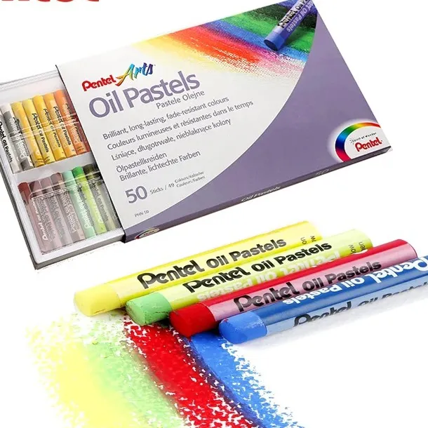 Ảnh Màu Sáp Dầu Pentel PHN – 48 Màu Tươi Sáng, Sáp Mềm, Dễ Tán, Lên Màu Mịn – Bộ Sáp Màu Chất Lượng 4