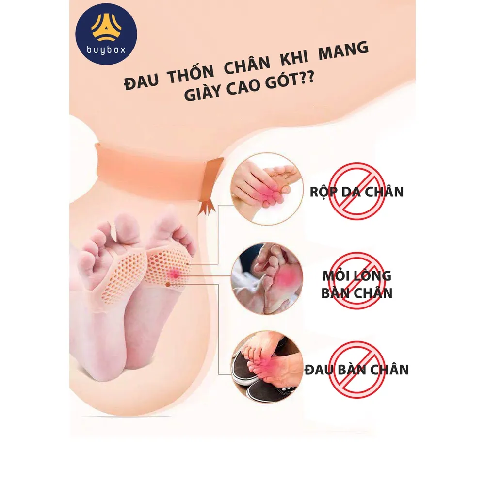 Ảnh Mẫu vớ silicone bảo vệ bàn chân, cải thiện các vấn đề về đau gót, đay chân khi di chuyển - Buybox 2
