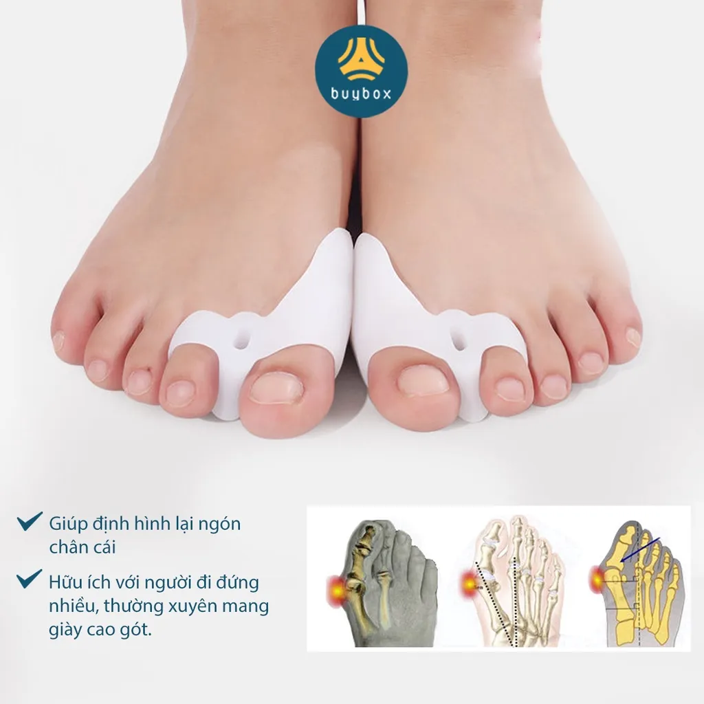 Ảnh Mẫu vớ silicone bảo vệ bàn chân, cải thiện các vấn đề về đau gót, đay chân khi di chuyển - Buybox 3