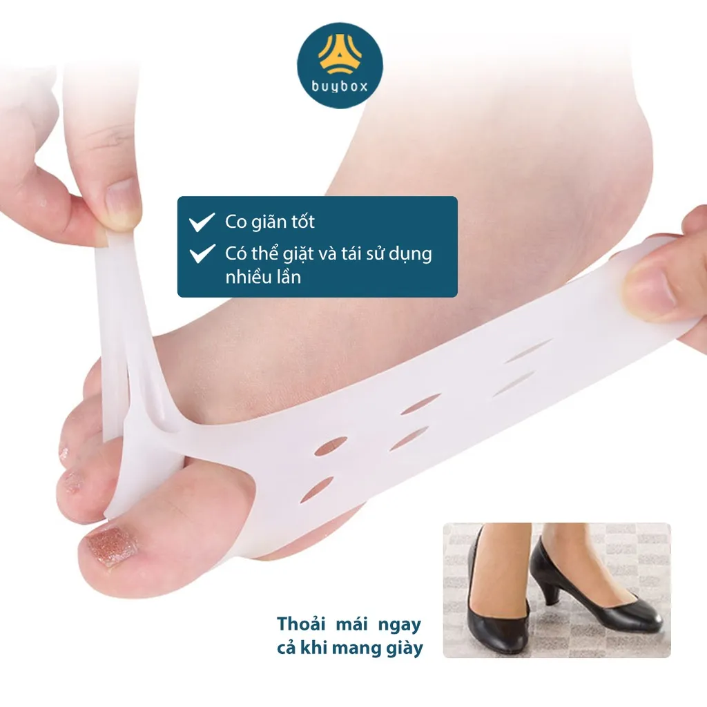 Ảnh Mẫu vớ silicone bảo vệ bàn chân, cải thiện các vấn đề về đau gót, đay chân khi di chuyển - Buybox 4