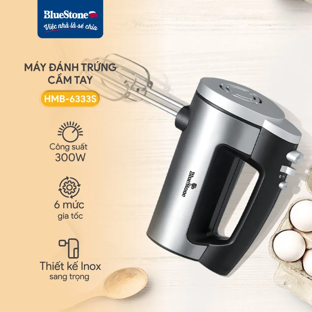 Ảnh Máy Đánh Trứng BlueStone HMB-6333S - 300W - 6 tốc độ 1