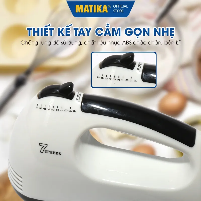 Ảnh Máy đánh trứng POVENA máy trộn đa năng 7 cấp độ PVN-3171 4